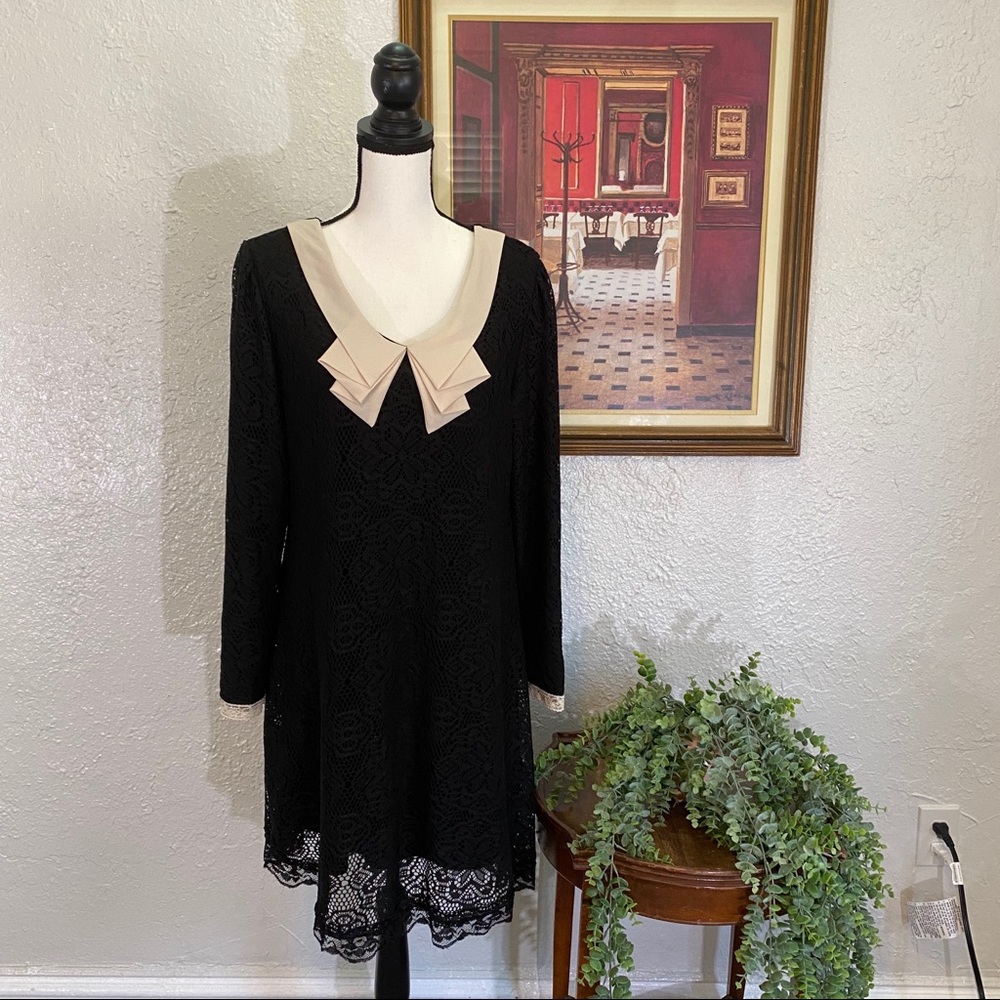 Aireal ~ Black Lace Ruffle Dress